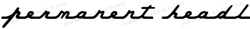 Permanent Headline Std Regular字体转换